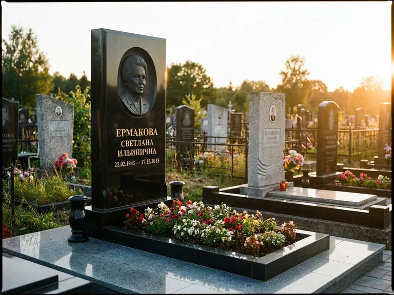 Памятник с барельефом — выполненная работа 18 в Томске