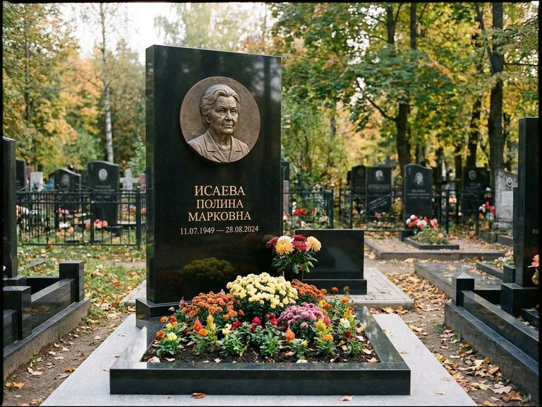 Памятник с барельефом — выполненная работа 20 в Томске