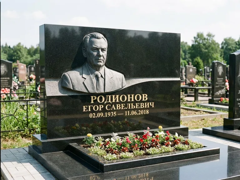 Памятник с барельефом — выполненная работа 27 в Томске