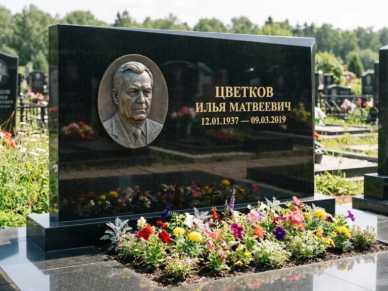 Памятник с барельефом — выполненная работа 33 в Томске