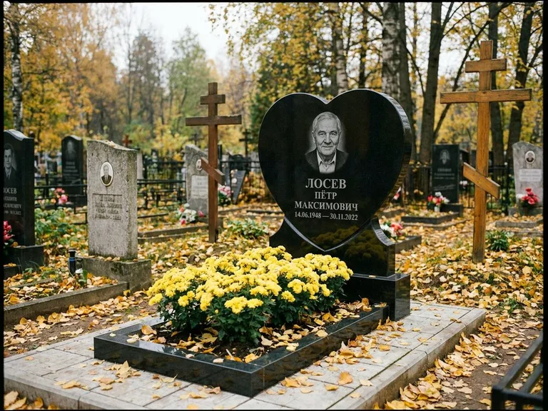Керамический портрет пожилой женщины в Томске