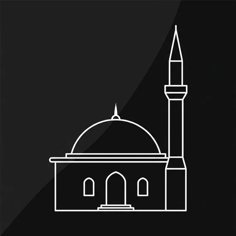Эскиз: Одноминаретная — скромный силуэт сельской мечети в Томске
