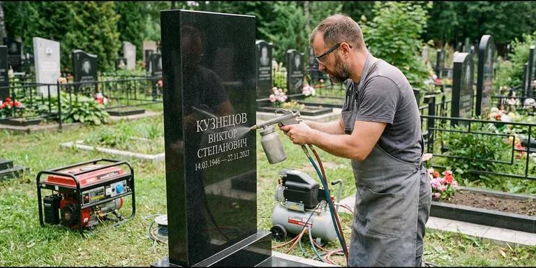 Гравировка с выездом — гравировка на памятник в Томске