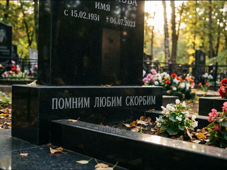 Эпитафия — гравировка с выездом на кладбище в Томске