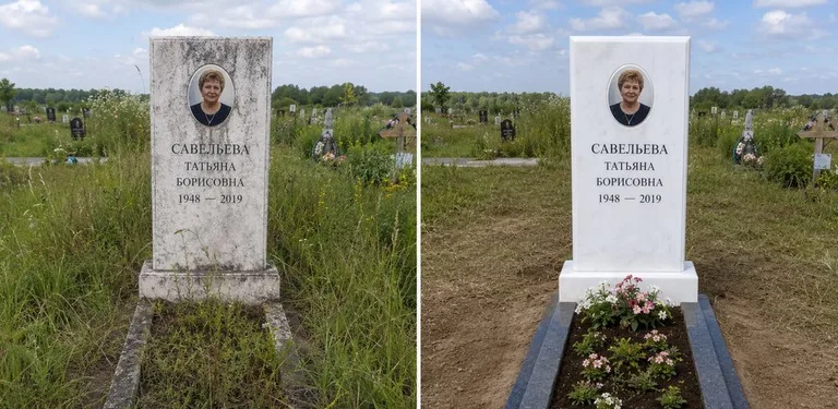 Диптих №21: кованая оградка с пиками — очищена от ржавчины, подкрашена чёрным в Томске
