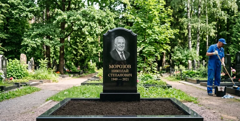 Уборка могил на кладбище в Томске — наведение порядка, мойка памятника, благоустройство участка