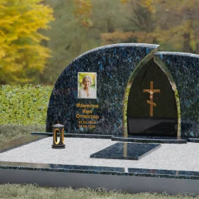 Комбинированный православный памятник с крестом П116 - П116