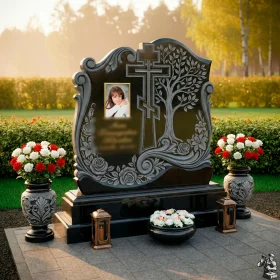 Элитный Православный гранитный памятник - ПН144
