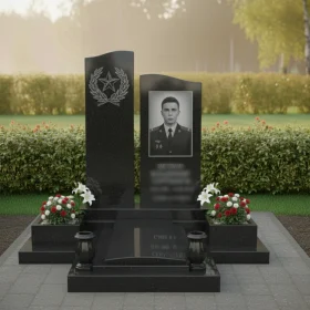 Мемориальный комплекс гранитный вертикальный - ПН305