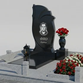 Светский вертикальный памятник с мемориальным комплексом - ПН465