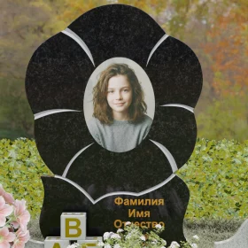 Вертикальный светский памятник из гранита - П233