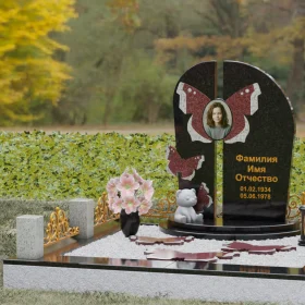 Гранитный вертикальный памятник без креста - П238