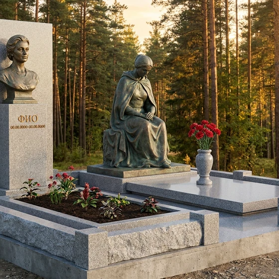 Бронзовая скульптура в полный рост