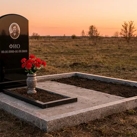 Памятник из полимера в форме арки