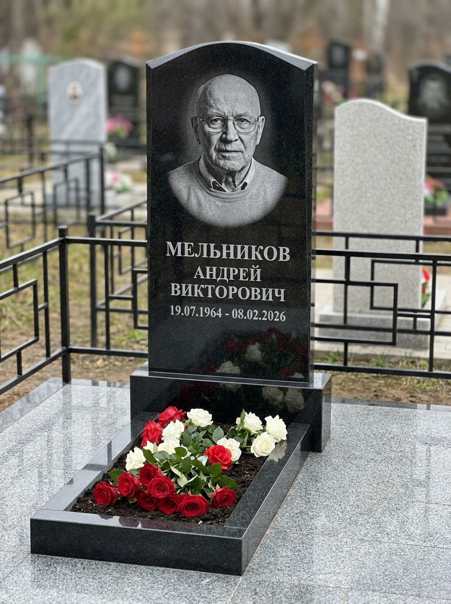 Портрет на памятнике в Томске — Мелкое лицо с общего фото — портрет под гравировку