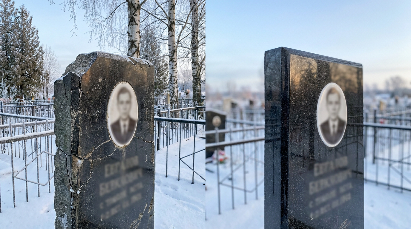 Реставрация памятника в Томске — пример 3