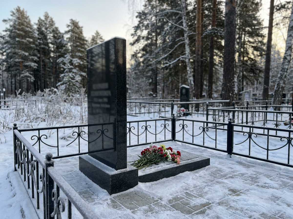 Уборка могилы в Томске — пример 3