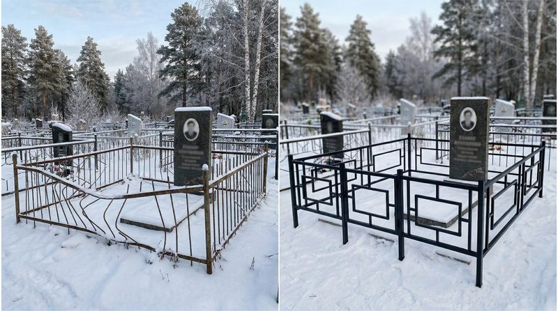 Установка ограды в Томске — пример 1
